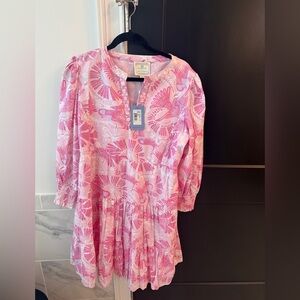 Tuckernuck Sail to Sable Pink Floral Mini Dress